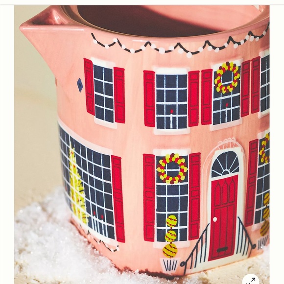 Anthropologie Chalet Village Holiday Christmas House Teapot & Two Mugs Set - Picture 2 of 10